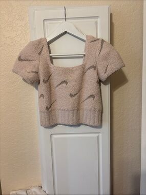 Nike Sportswear Phoenix Cozy Boucle Women's Crop Knit Top NWT LARGE